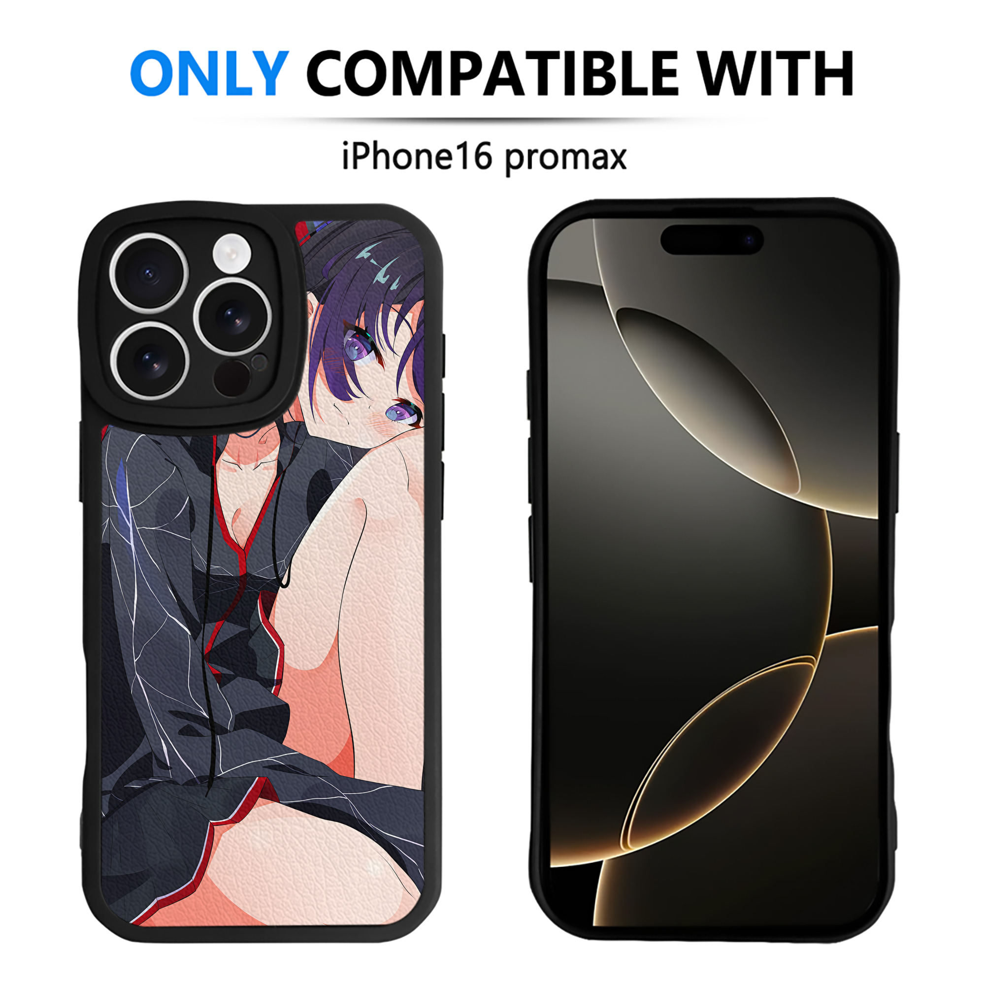 （画像用） 鬼滅の刃（きめつのやいば）蟲柱-胡蝶 しのぶ／こちょう しのぶ Kochou Shinobu 【iPhone 16シリーズ対応】シリコンスマホケース（レザー調） 材質：シリコン